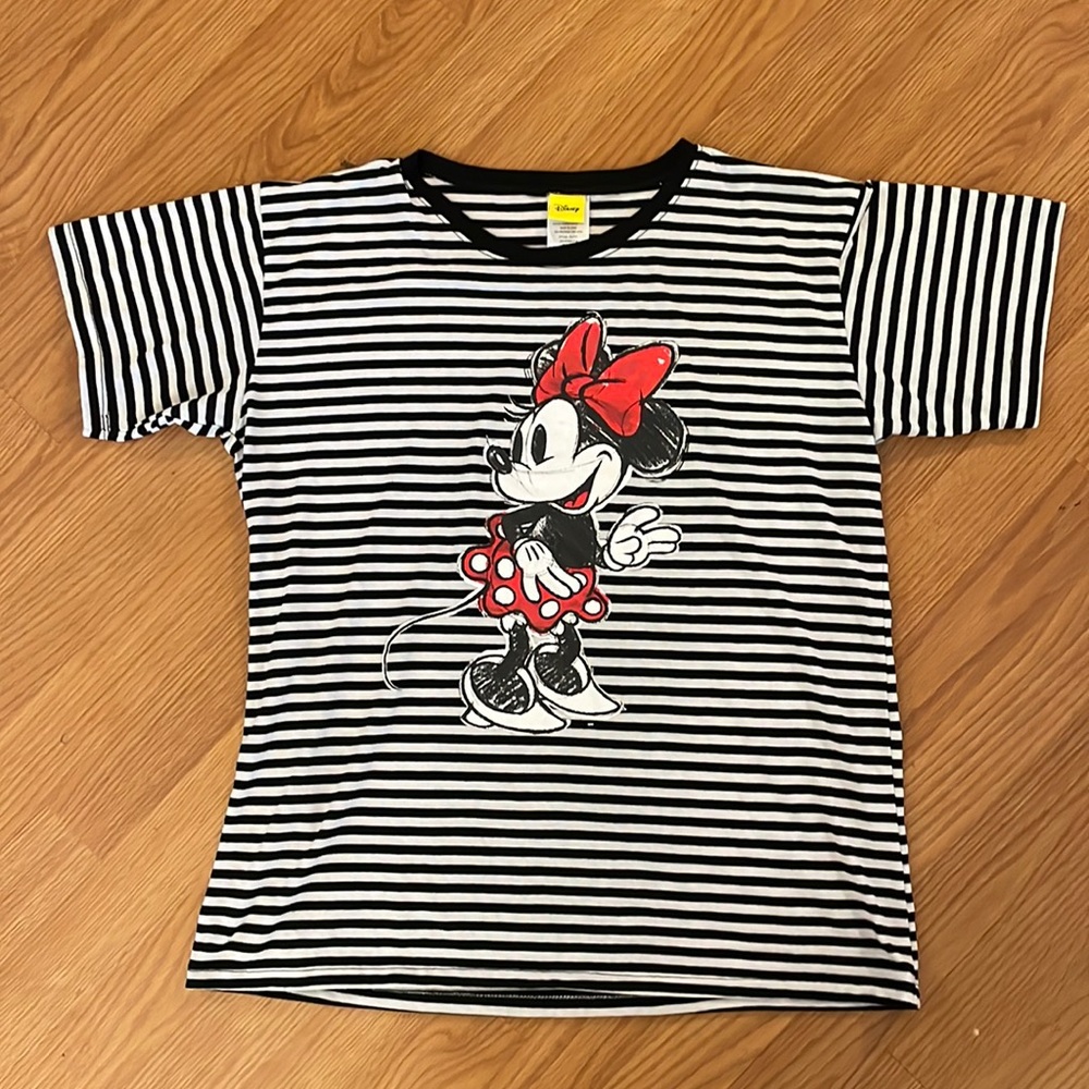 Minnie Mouse Sketch Shirt Disney Womens Sz L